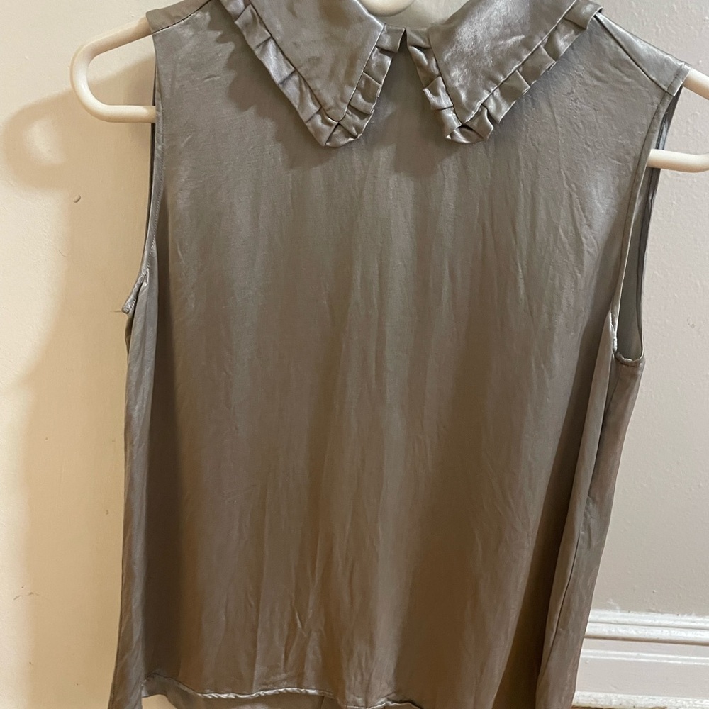 Miu Miu Shimmering Silver Top   EU 42